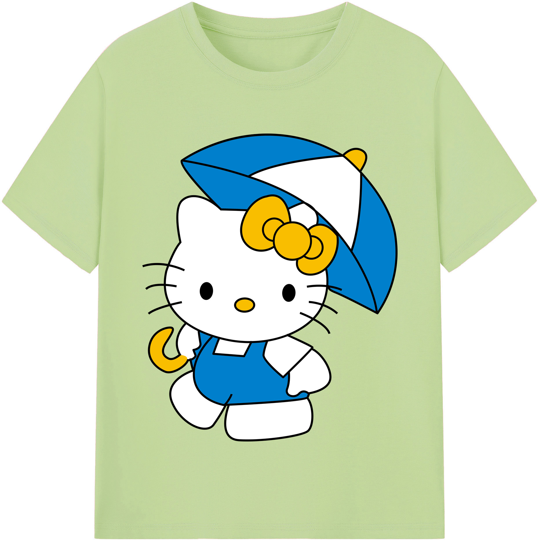 （画像用） Hello Kitty ハローキティ 綿100％半袖Tシャツ（フロントプリント）